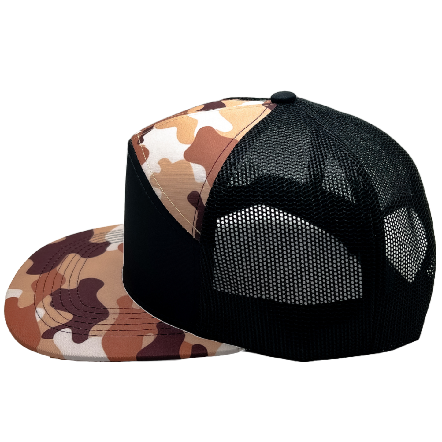 HCHC Wholesale Blank 7-Panel MuddyDuck Camo/Black