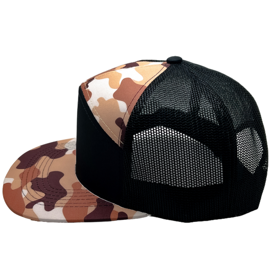 HCHC Wholesale Blank 7-Panel MuddyDuck Camo/Black