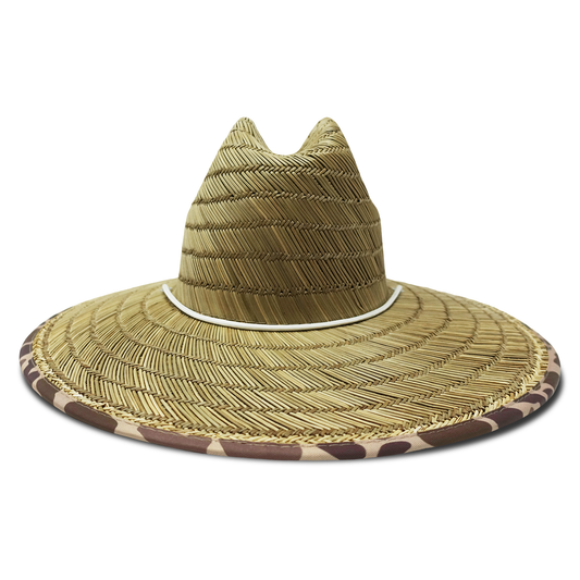 LHC Wake Straw Hat - Natty + Slough with White