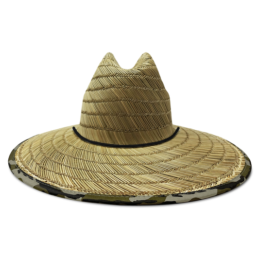 LHC-CPH Wake Straw Hat - Natty + Bottomland with Black