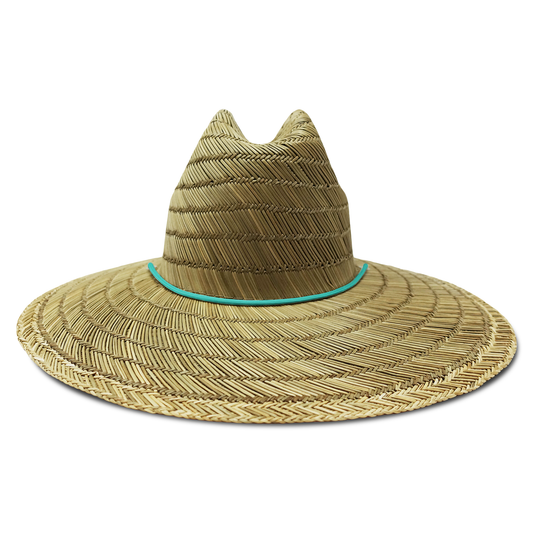 LHC-CPH Wake Straw Hat - Natty with Turquoise